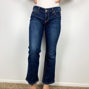 Kut from the Kloth Natalie Dark Wash High Rise Contrast Bootcut Jeans Size 6